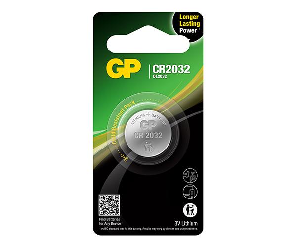 GP Lithium Coin Batteries CR2032