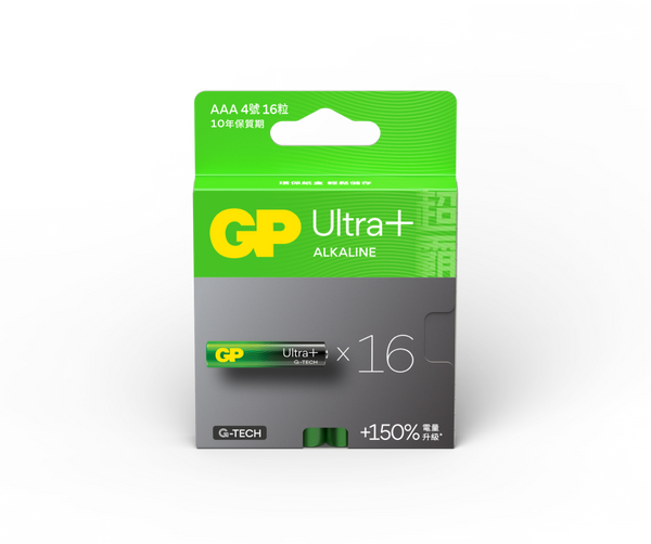 GP Ultra+ Alkaline AAA Batteries